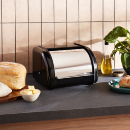 Morphy Richards Equip Black Compact Bread Bin - thumbnail 2