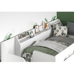Flair Stepaside Triple Sleeper L Shaped White Bunk Bed - thumbnail 2