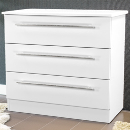 Crowndale Sherwood Porcelain Matt 3 Drawer Chest of Drawers