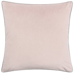 Paoletti Meridian Blush Grey Velvet Cushion