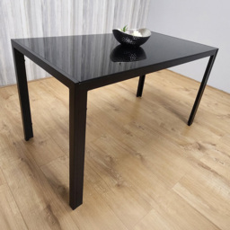 Kosy Koala 4 Seater Black Glass Dining Table