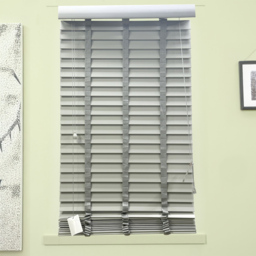 50mm Venetian Blind Chelsea Light Grey 120 x 160cm - thumbnail 1
