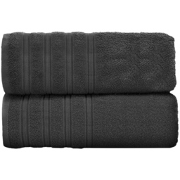 Velosso Hampi Cotton Charcoal Jumbo Sheet Set of 2 - thumbnail 1