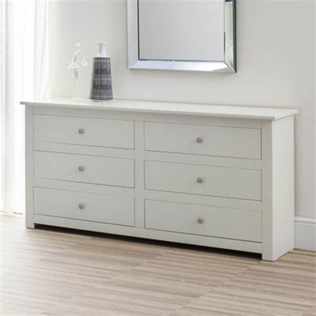 Julian Bowen Radley 6 Drawer Surf White Chest of Drawers - image 1