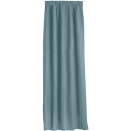 Alan Symonds Velvet Chenille Fleece Lined Pencil Pleat Taped Top Curtains Teal 137 x 213cm - thumbnail 2
