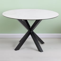 Florence Heaven Ceramic 4 Seater Round Dining Table White