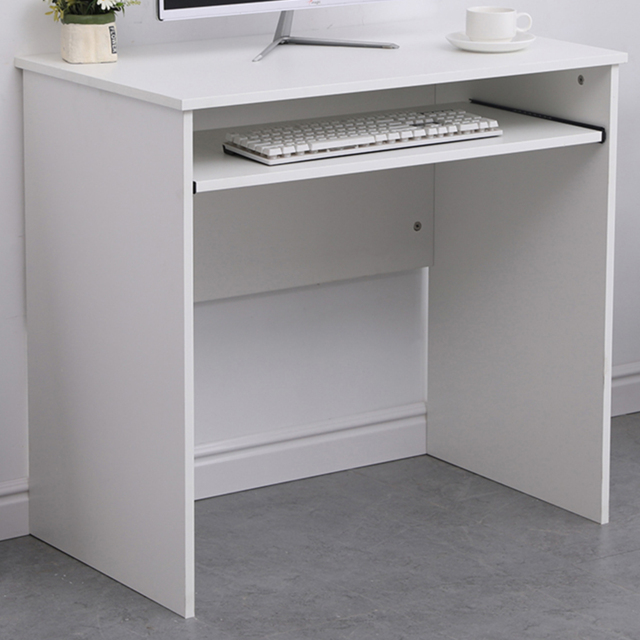 Home Source Newport White Computer Desk with Keyboard Tray - image 1
