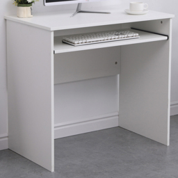 Home Source Newport White Computer Desk with Keyboard Tray