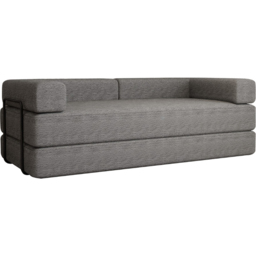 M N Furniture Smart 3 Seater Grey Sofa Bed - thumbnail 2
