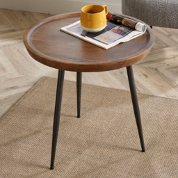 Home Source Small Solid Mango Wooden Coffee Table