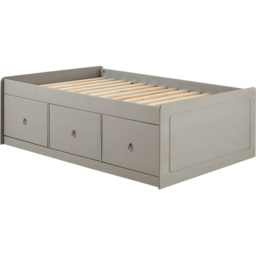 Corona 3ft Grey Washed Wax Finish Cabin Bed - thumbnail 2