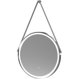 nuie Chrome Round Illuminated Mirror 600mm