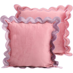Matilda Scallop Edge Cushion Pink - thumbnail 3