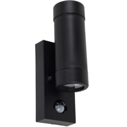 ValueLights Trenley Black Outdoor Light with PIR