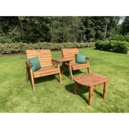 Charles Taylor 2 Seater Straight Companion Seat with Coffee Table - thumbnail 2