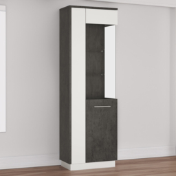 Florence Zingaro Single Door Glazed Right Hand Display Cabinet