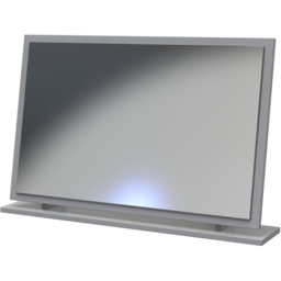 Crowndale Las Vegas Dusk Grey Standing Mirror Ready Assembled