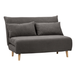Boston Geo Chenille 2 Seater Sofa Bed - Mid Grey - thumbnail 3