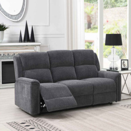 Eastside 3 Seater Dark Grey Power Recliner Sofa - thumbnail 4