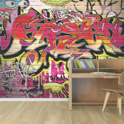 Origin Murals City Graffiti Wall Multicolour Wall Mural
