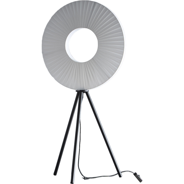 Kliving Riley White Shade Black LED Tripod Table Lamp - image 1