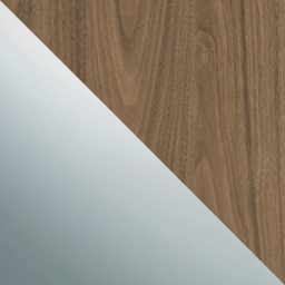 Spacepro Shaker 3 Door Walnut Frame Sliding Wardrobe Kit with 2 Panel and Single Mirror 1680mm - thumbnail 4