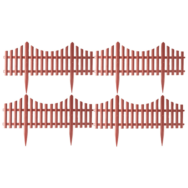 St Helens Brown Garden Edge Fence 4 Pack - image 1