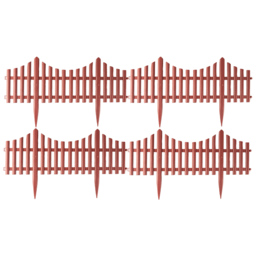 St Helens Brown Garden Edge Fence 4 Pack - thumbnail 1