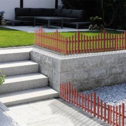 St Helens Brown Garden Edge Fence 4 Pack - thumbnail 2