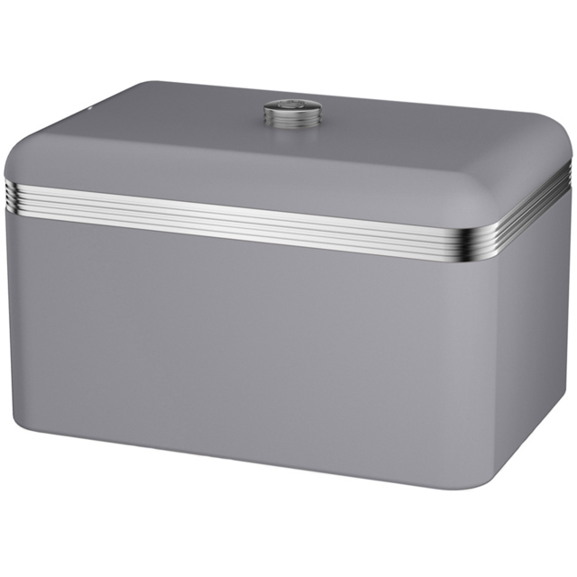 Swan Retro Grey Bread Bin - image 1