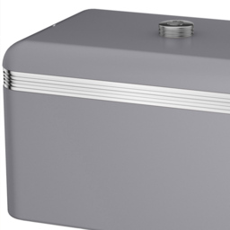 Swan Retro Grey Bread Bin - thumbnail 3