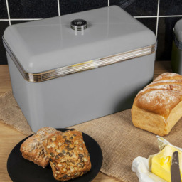 Swan Retro Grey Bread Bin - thumbnail 2