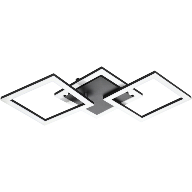 EGLO Paranday-Z Black Smart Control Colour Changing Ceiling Light 65cm - image 1