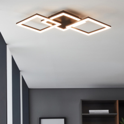 EGLO Paranday-Z Black Smart Control Colour Changing Ceiling Light 65cm - thumbnail 2