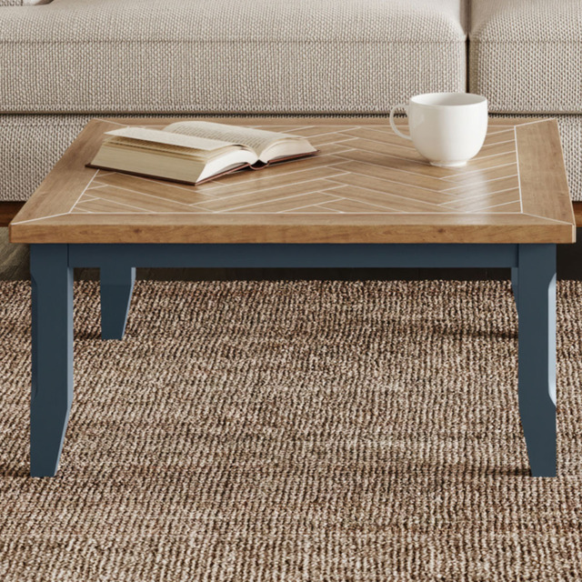 Baumhaus Signature Blue Square Open Coffee Table - image 1