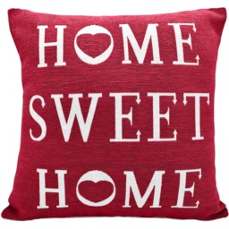 Velosso Home Sweet Home Red Filled Cushion 43 x 43cm 2 Pack