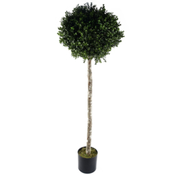 Leaf Outdoor Topiary Buxus Ball Artificial Tree in Pot 140cm - thumbnail 1