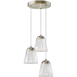 Hazel Antique Brass Ceiling Light