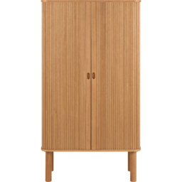 Florence Langley 3 Shelf Oak Cabinet with Sliding Door - thumbnail 3