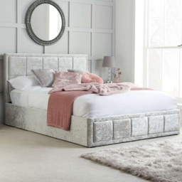 Hannover Small Double Grey Ottoman Bed Frame - thumbnail 1