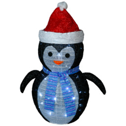 St Helens Multicolour LED Light Up Penguin 70cm - thumbnail 3