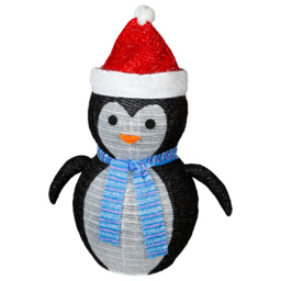 St Helens Multicolour LED Light Up Penguin 70cm - thumbnail 2