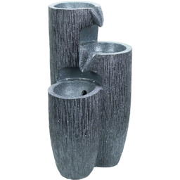 ValueLights Solar Powered Log Effect Fountain LED Water Feature