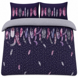 Smart Living Purple Double Feathers Duvet Set - thumbnail 2