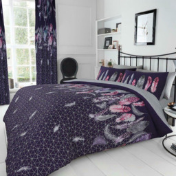Smart Living Purple Double Feathers Duvet Set - thumbnail 1