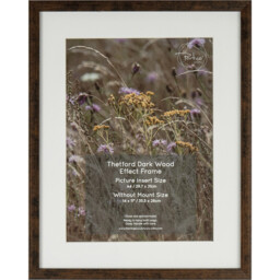 Thetford Brown Dark Wood Effect Photo Frame 14 x 11 inch