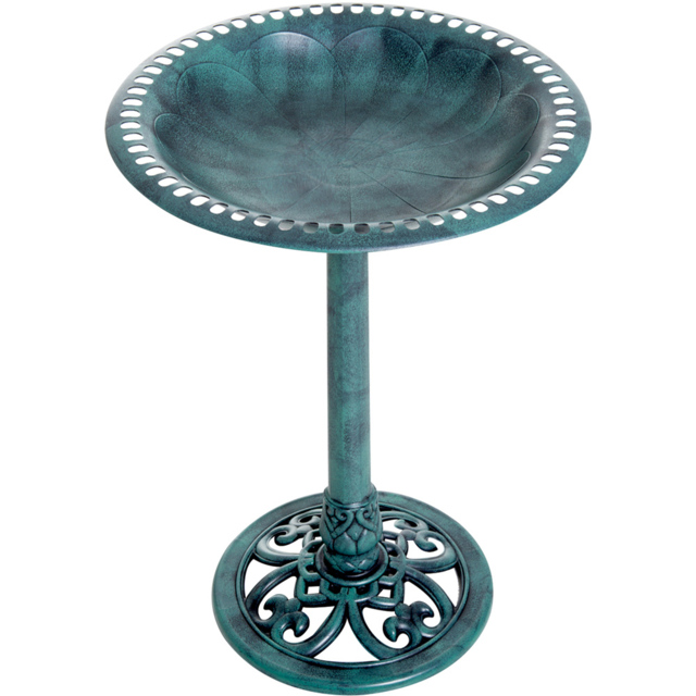 Outsunny Green Garden Bird Bath - image 1