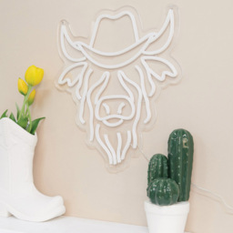 Highland Cow Neon Sign LED Light - thumbnail 4