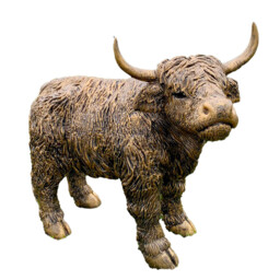 Highland Cow Ornament Brown