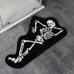 Haunted House Bath Mat Black - thumbnail 2